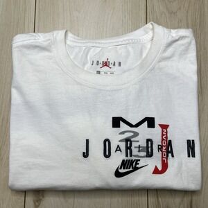 Nike Air Jordan Sport DNA SS20 Short Sleeve Tee White Mens XXL Basketball Sports